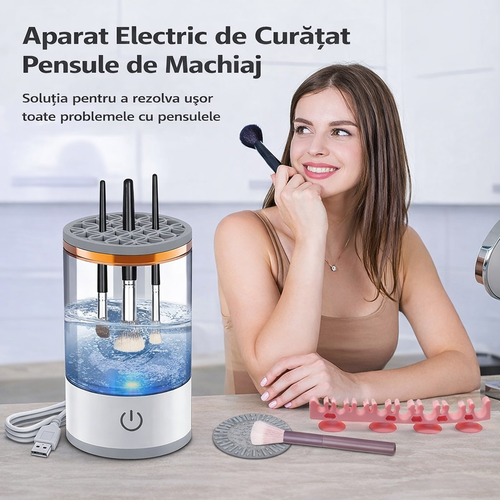Curățător Automat pentru Pensule de Machiaj